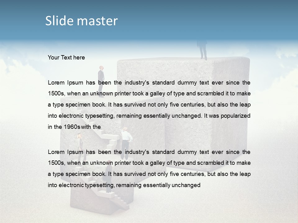 Abstract Rock Business PowerPoint Template