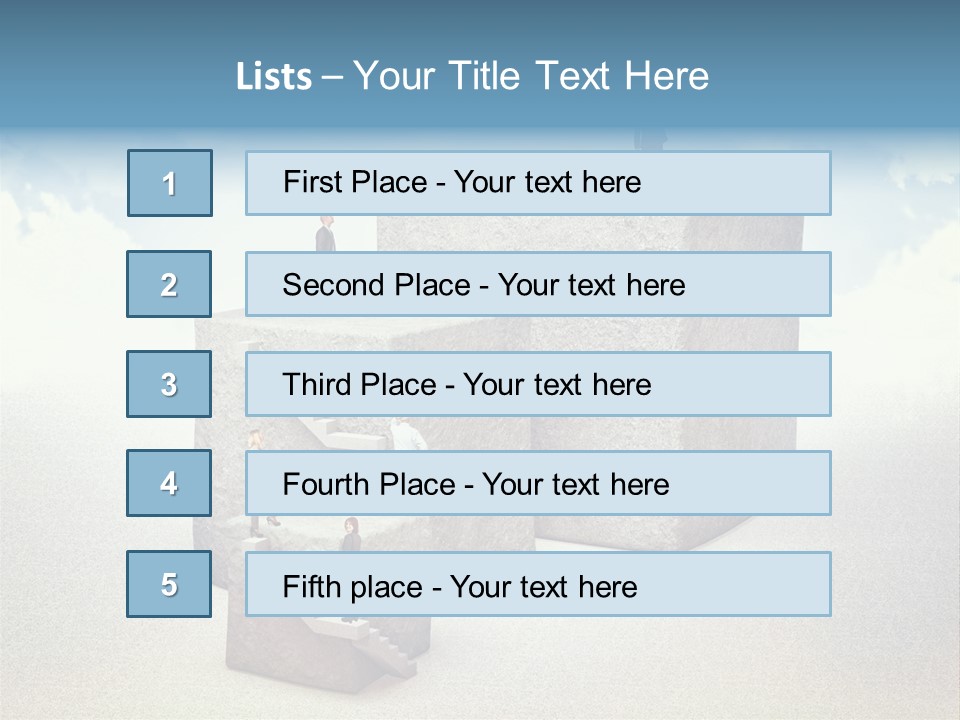 Abstract Rock Business PowerPoint Template
