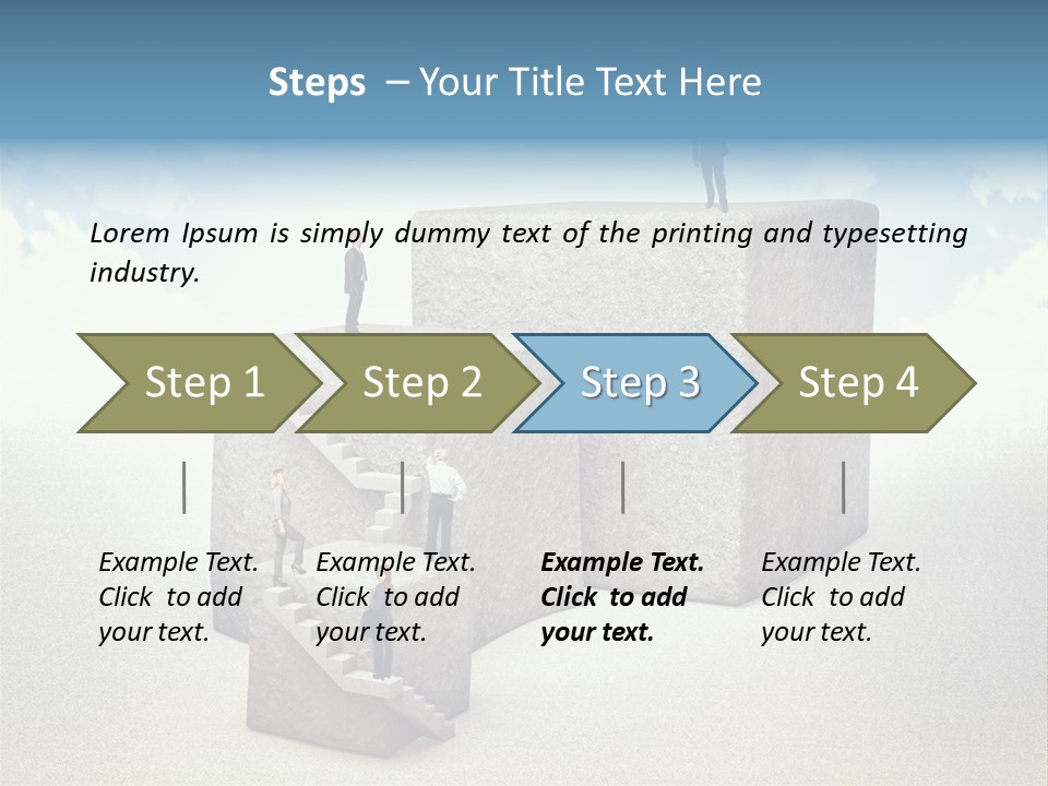 Abstract Rock Business PowerPoint Template