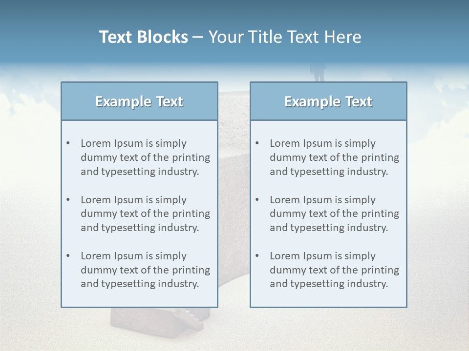 Abstract Rock Business PowerPoint Template