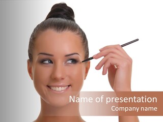 Beauty Closeup People PowerPoint Template