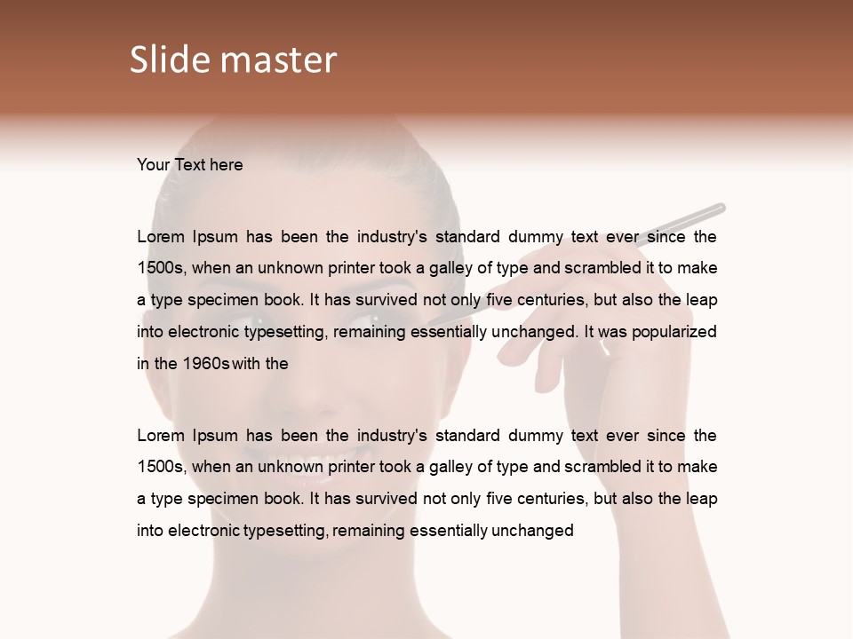 Beauty Closeup People PowerPoint Template