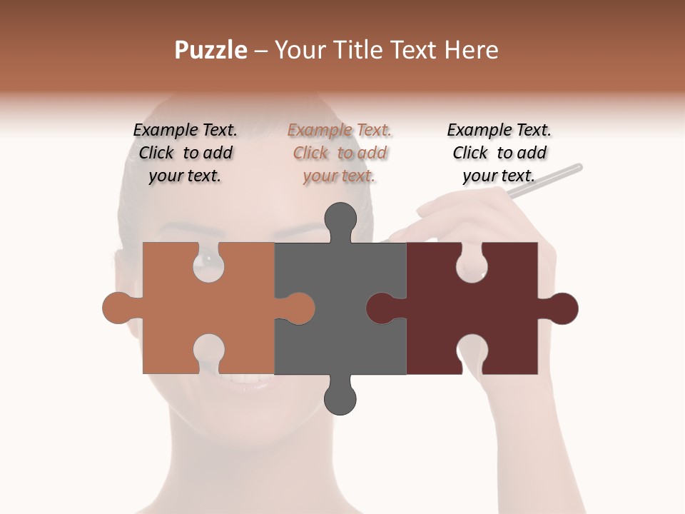 Beauty Closeup People PowerPoint Template