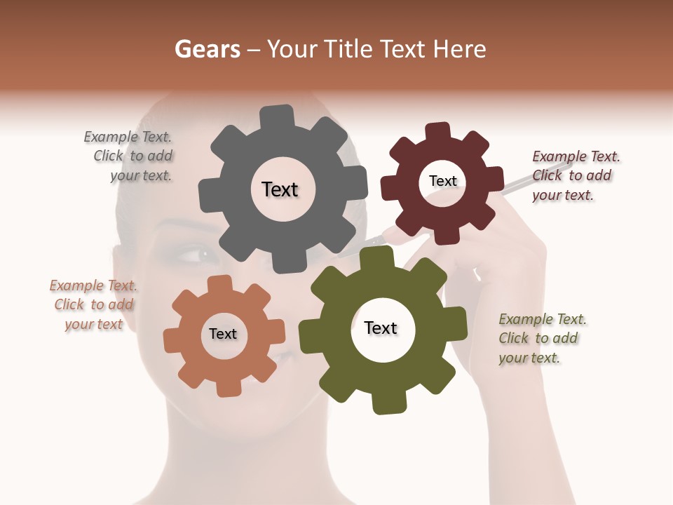 Beauty Closeup People PowerPoint Template