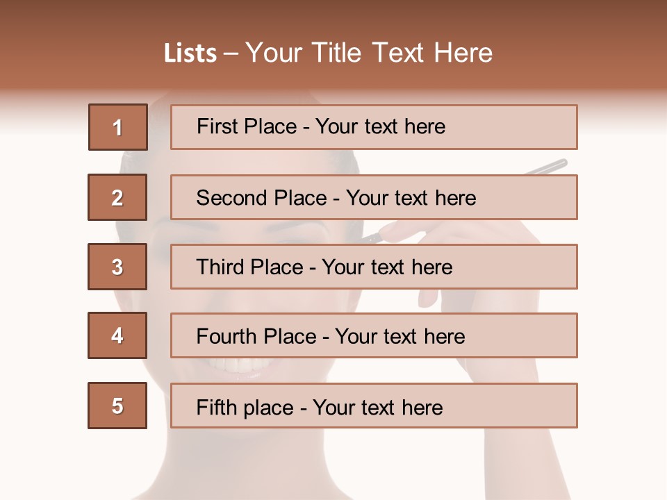 Beauty Closeup People PowerPoint Template