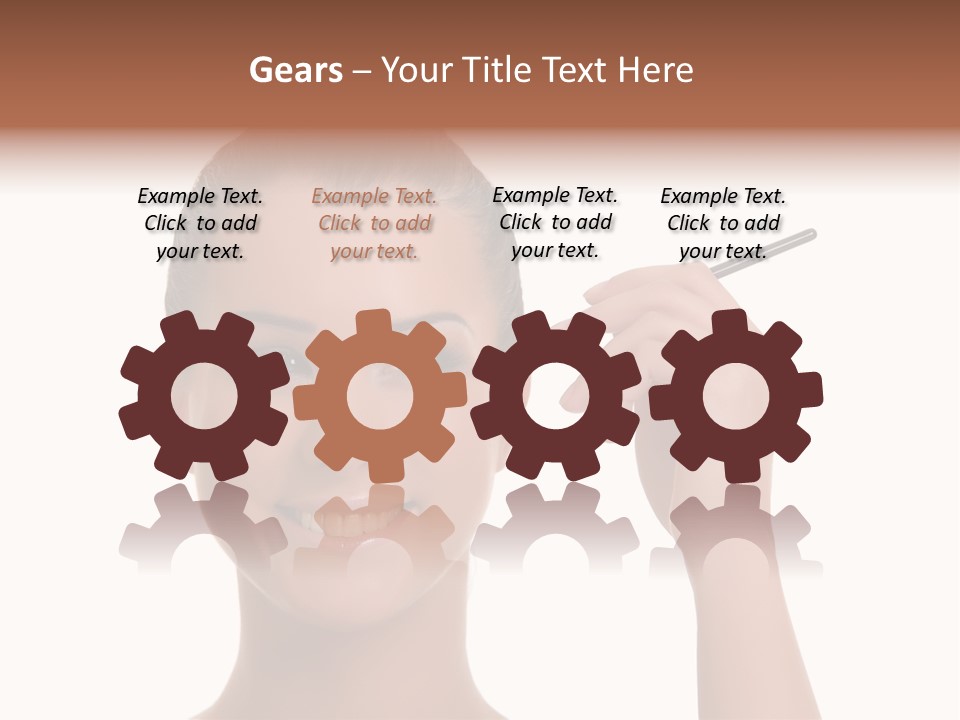 Beauty Closeup People PowerPoint Template