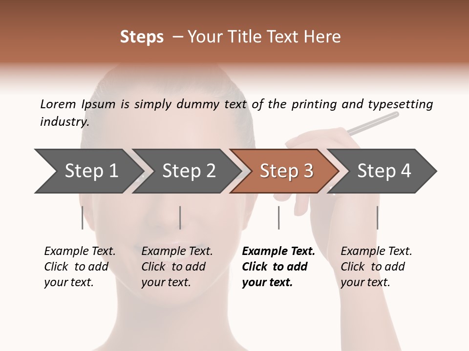 Beauty Closeup People PowerPoint Template