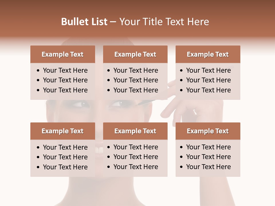 Beauty Closeup People PowerPoint Template