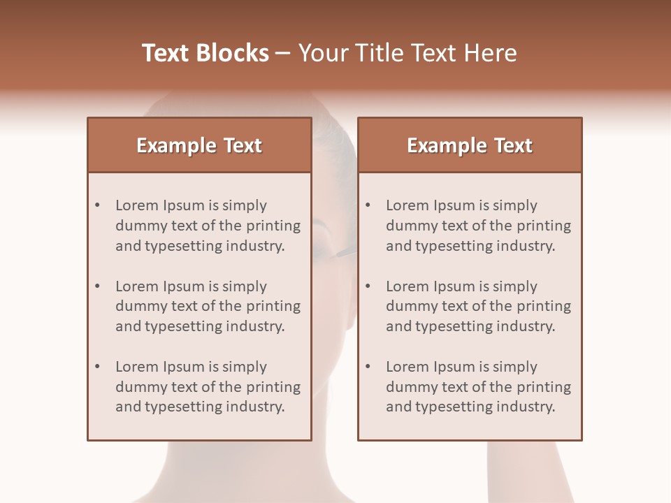 Beauty Closeup People PowerPoint Template