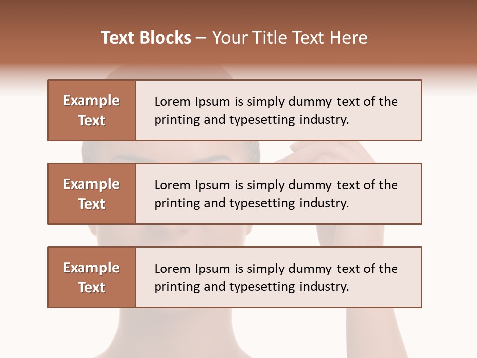 Beauty Closeup People PowerPoint Template