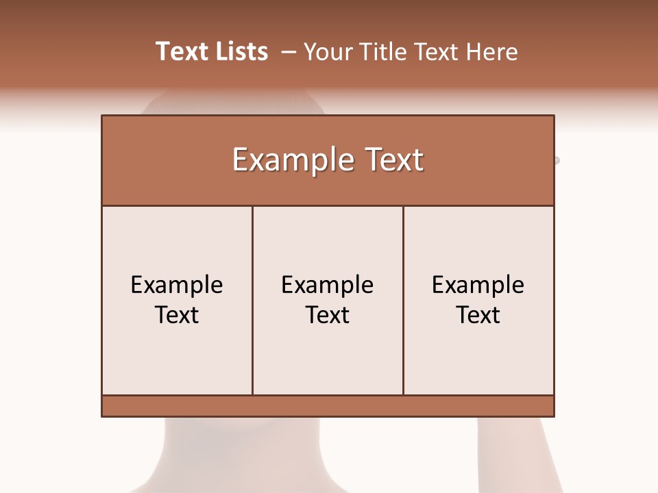 Beauty Closeup People PowerPoint Template