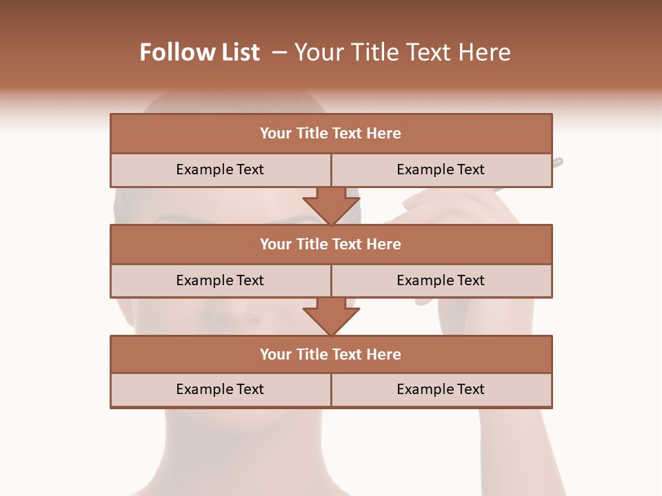 Beauty Closeup People PowerPoint Template