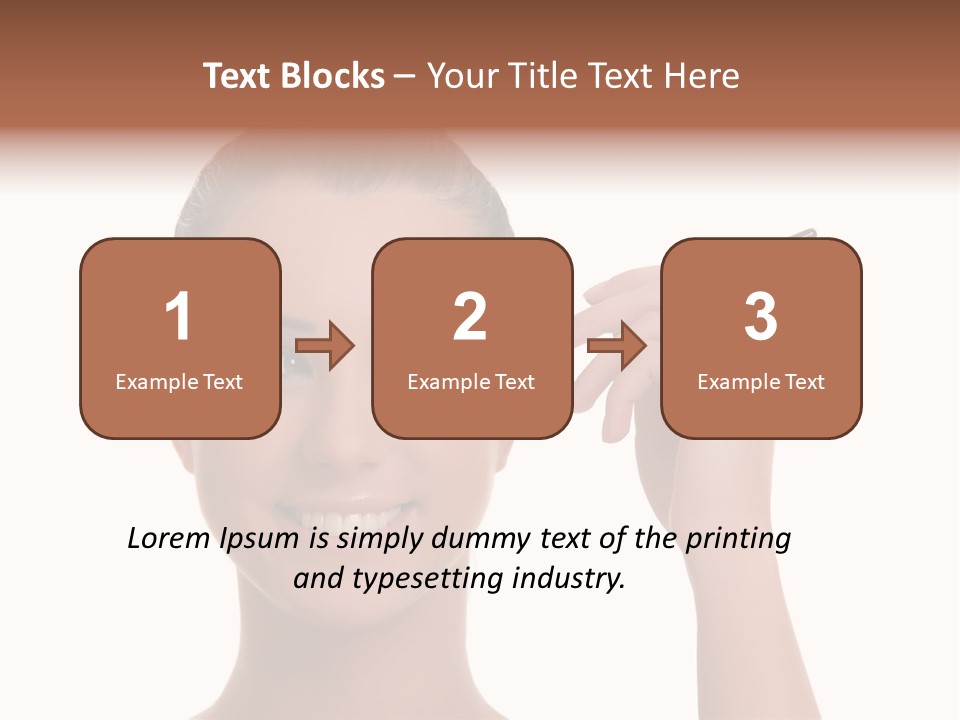 Beauty Closeup People PowerPoint Template