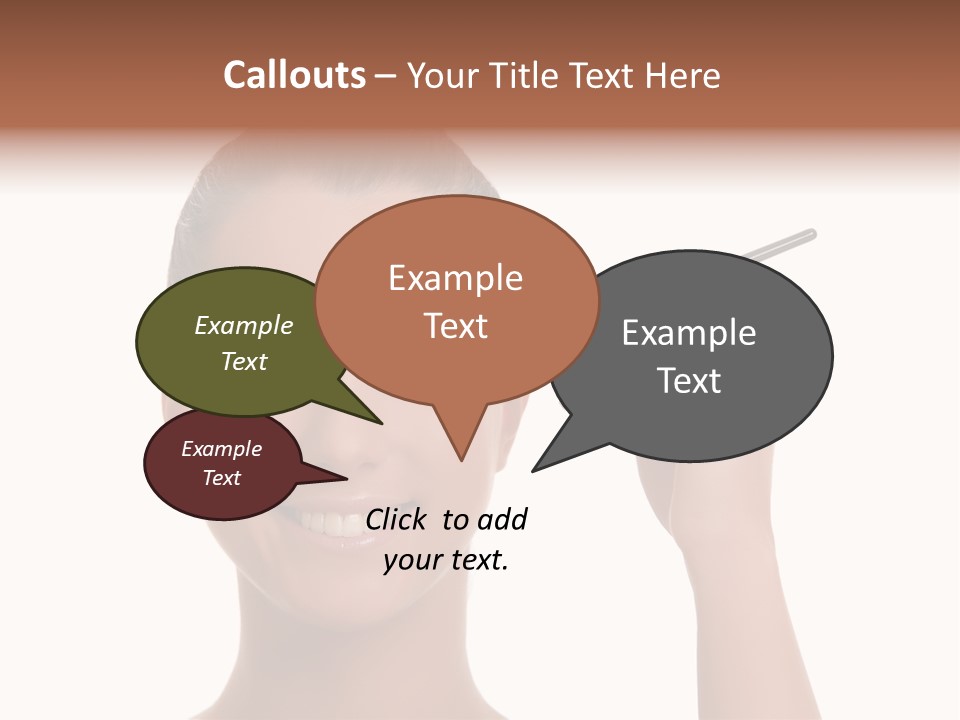 Beauty Closeup People PowerPoint Template