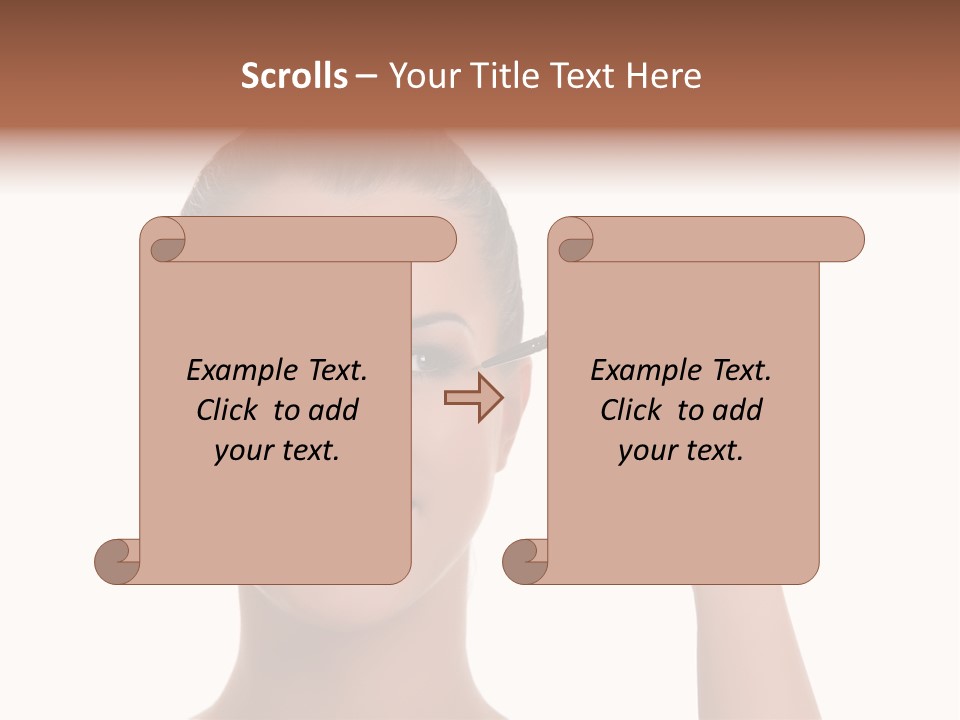 Beauty Closeup People PowerPoint Template