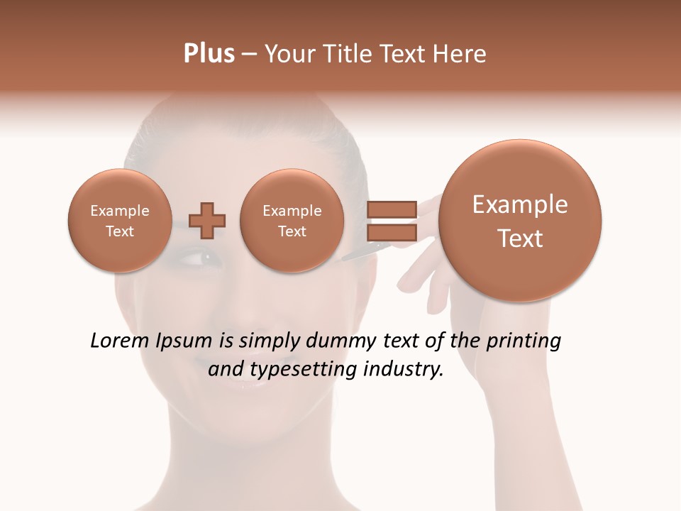 Beauty Closeup People PowerPoint Template