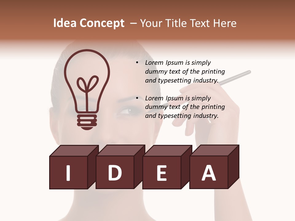 Beauty Closeup People PowerPoint Template