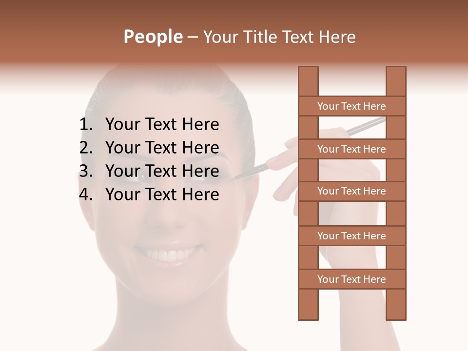 Beauty Closeup People PowerPoint Template