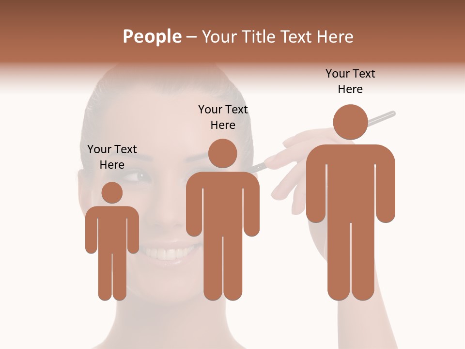 Beauty Closeup People PowerPoint Template