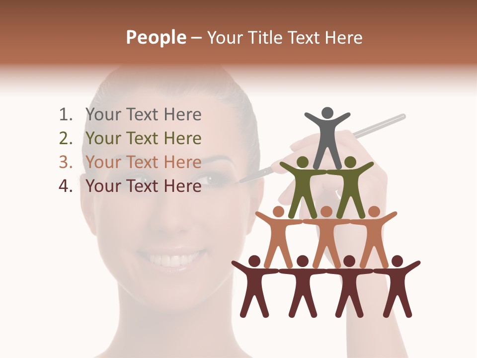 Beauty Closeup People PowerPoint Template
