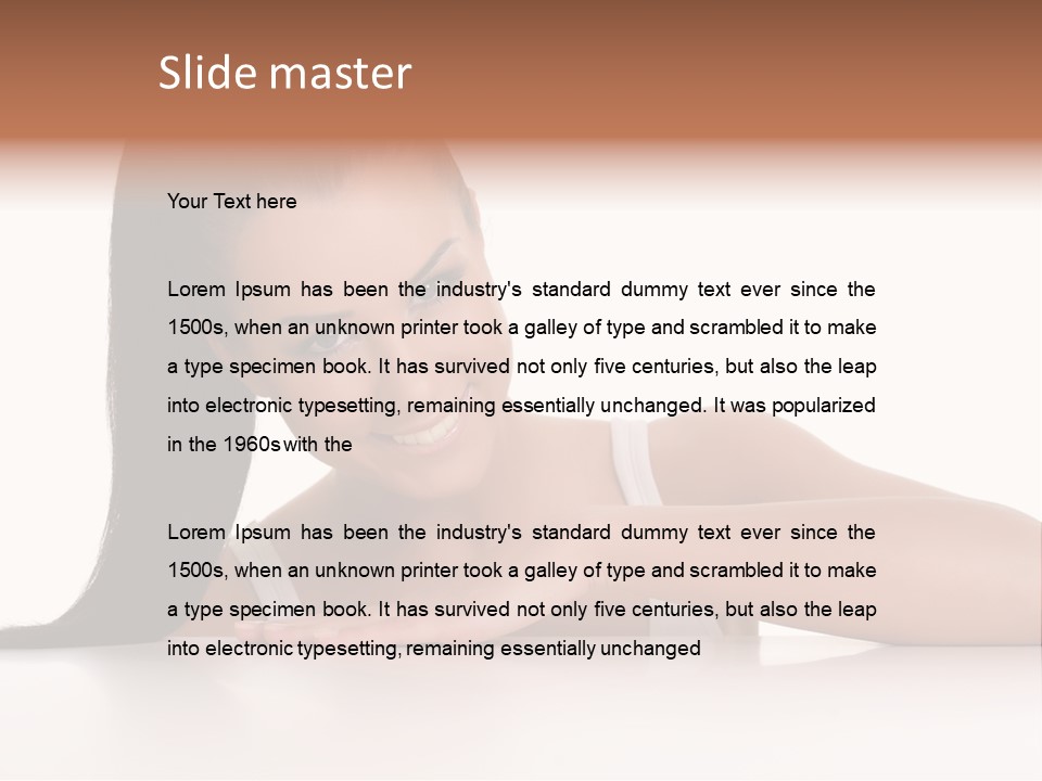 Health Close Girl PowerPoint Template