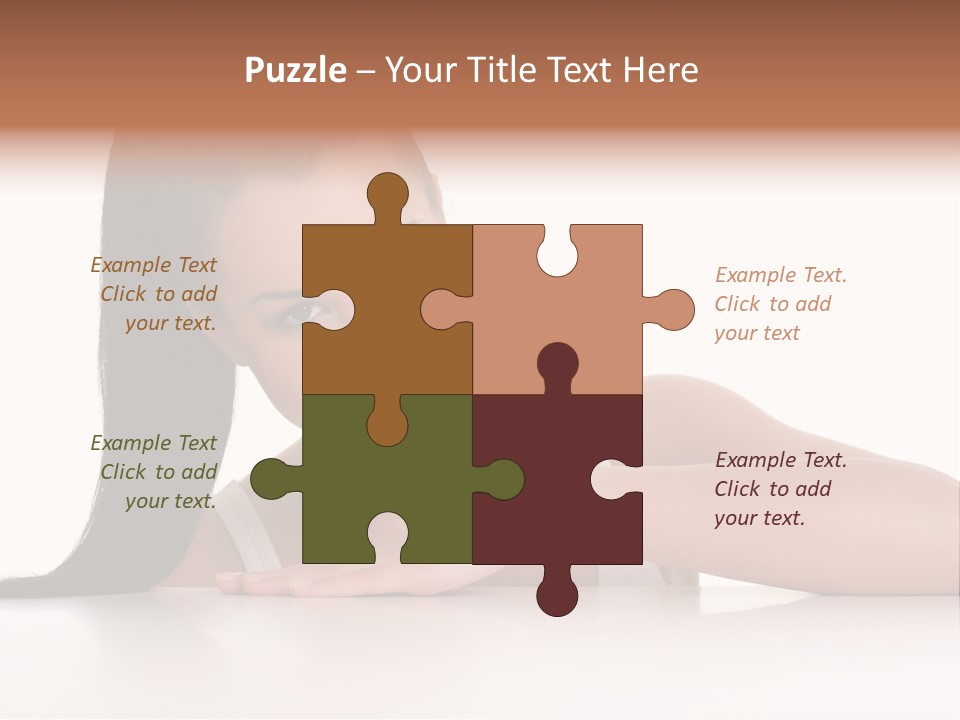 Health Close Girl PowerPoint Template