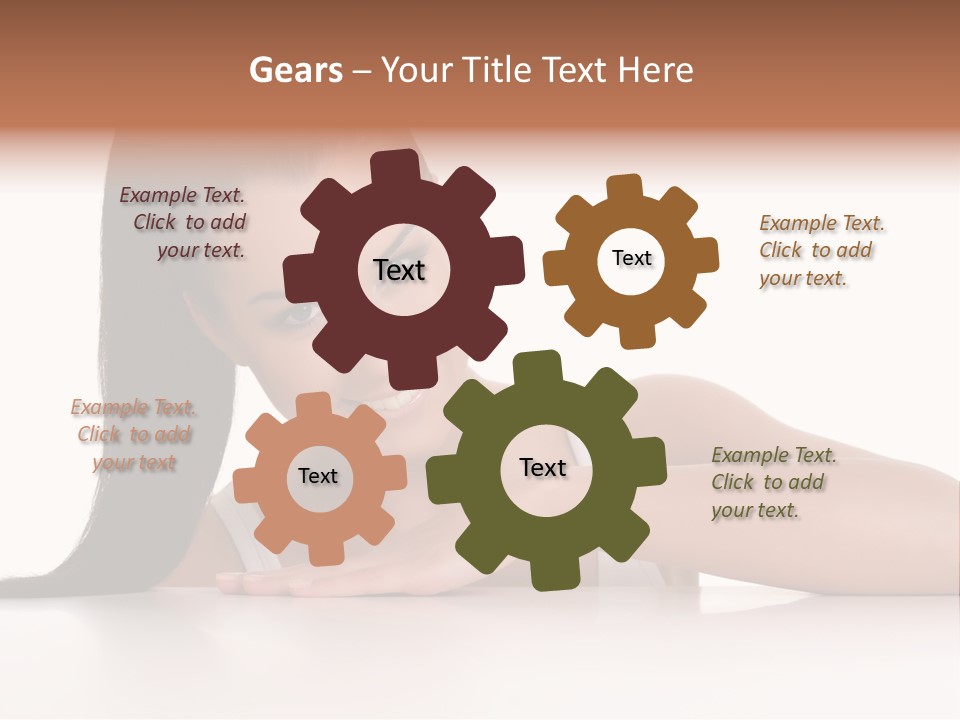 Health Close Girl PowerPoint Template