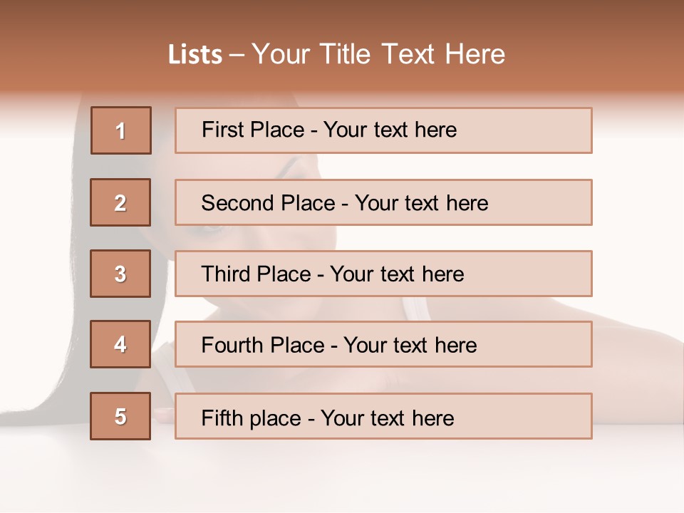 Health Close Girl PowerPoint Template