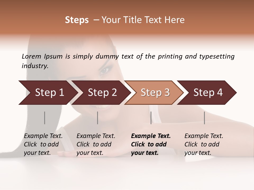 Health Close Girl PowerPoint Template