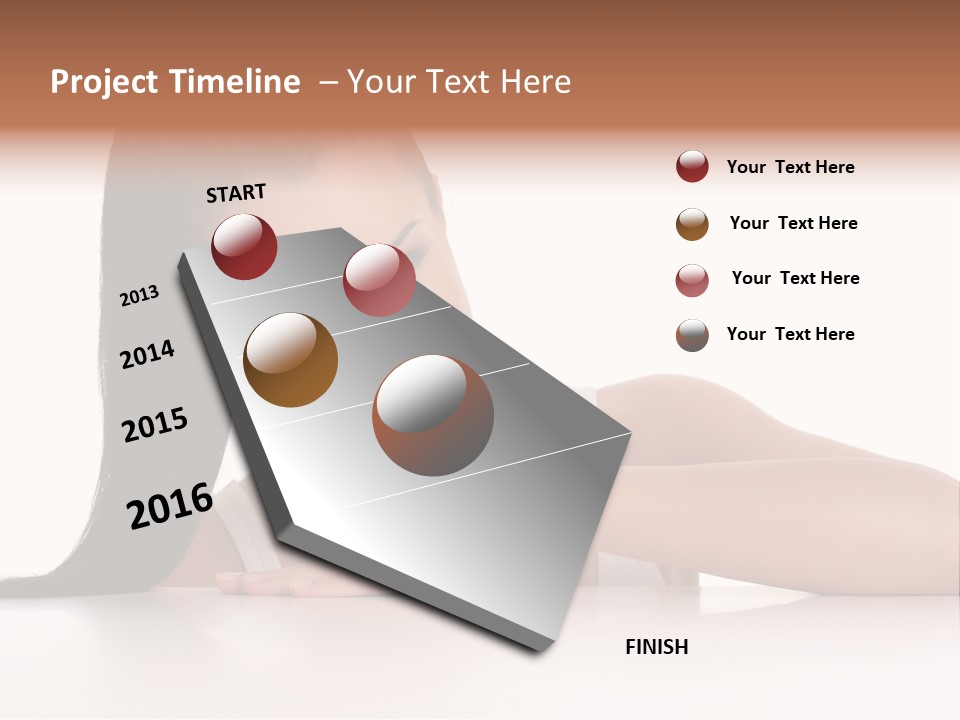 Health Close Girl PowerPoint Template