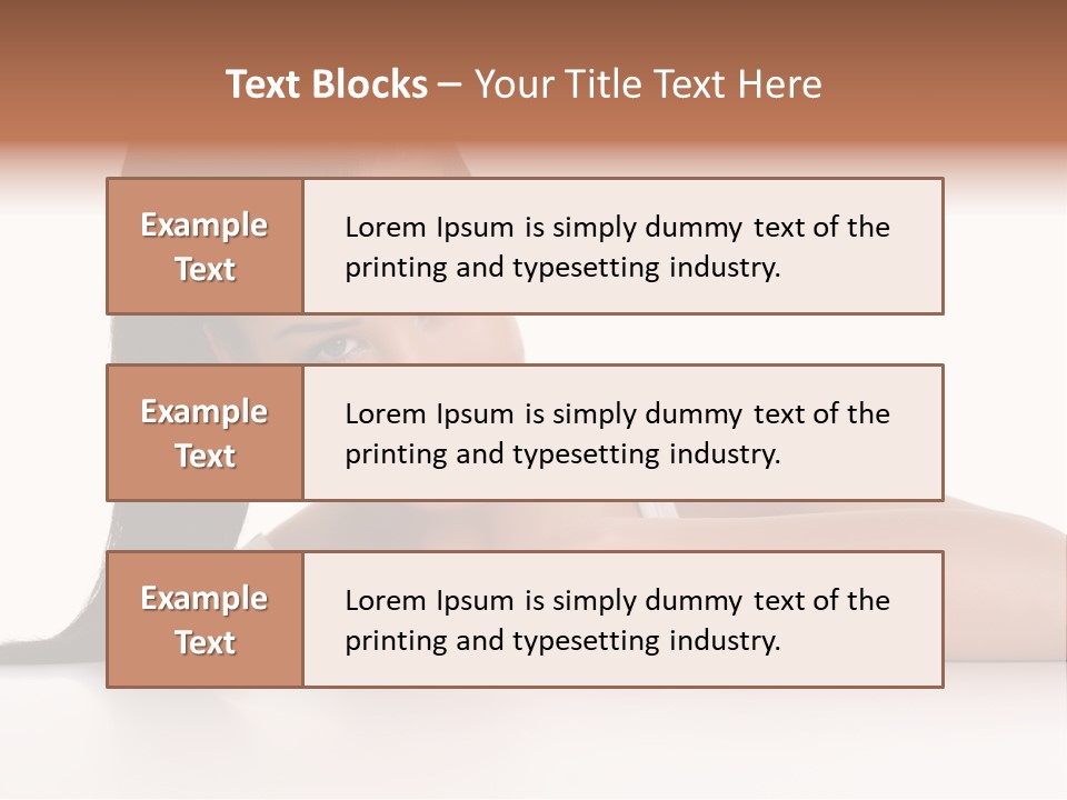 Health Close Girl PowerPoint Template