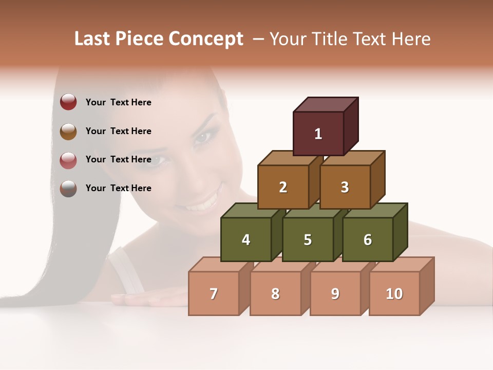 Health Close Girl PowerPoint Template