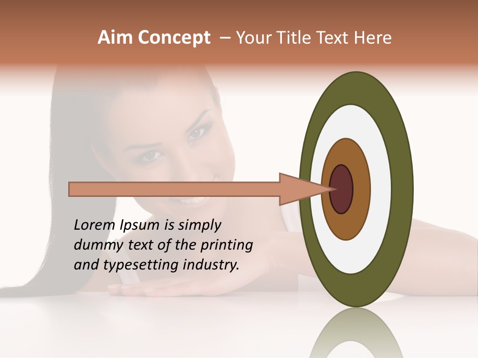 Health Close Girl PowerPoint Template