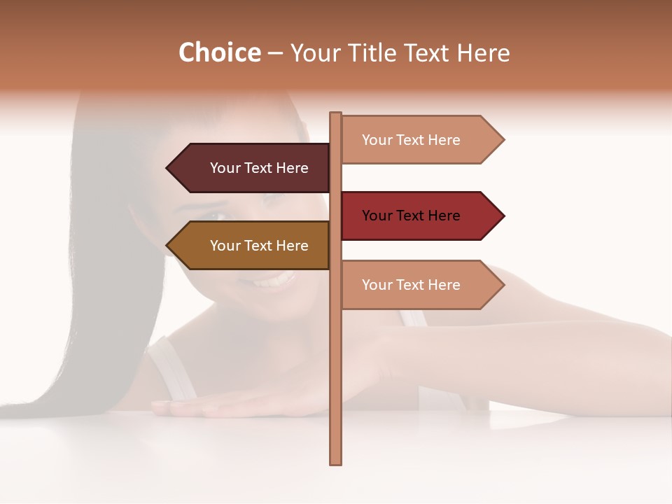 Health Close Girl PowerPoint Template