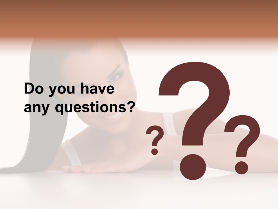 Health Close Girl PowerPoint Template