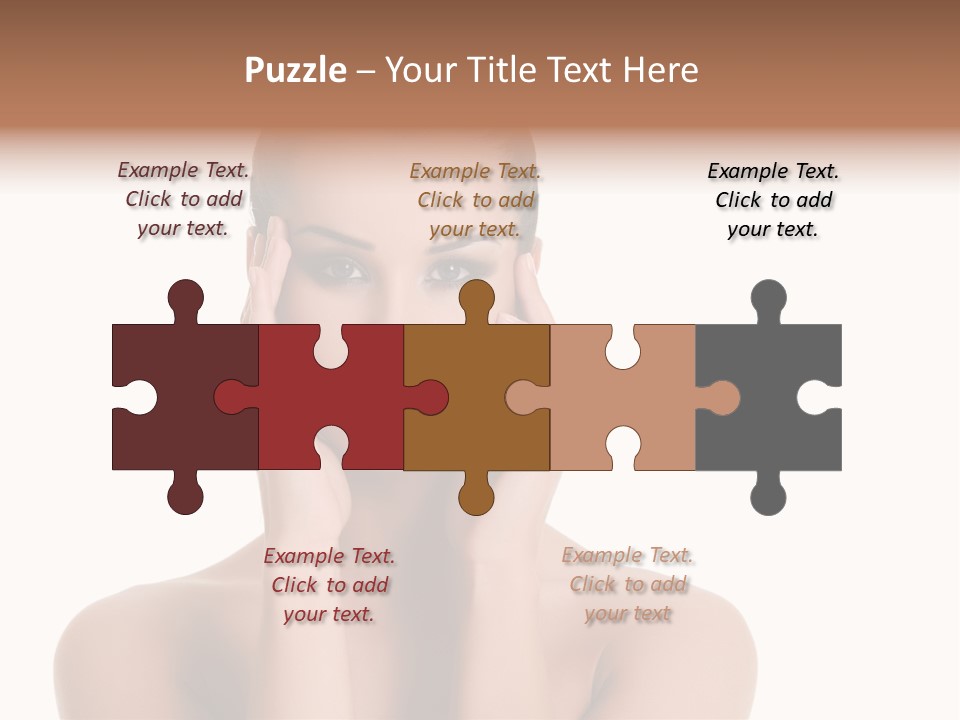 Woman Portrait Face PowerPoint Template