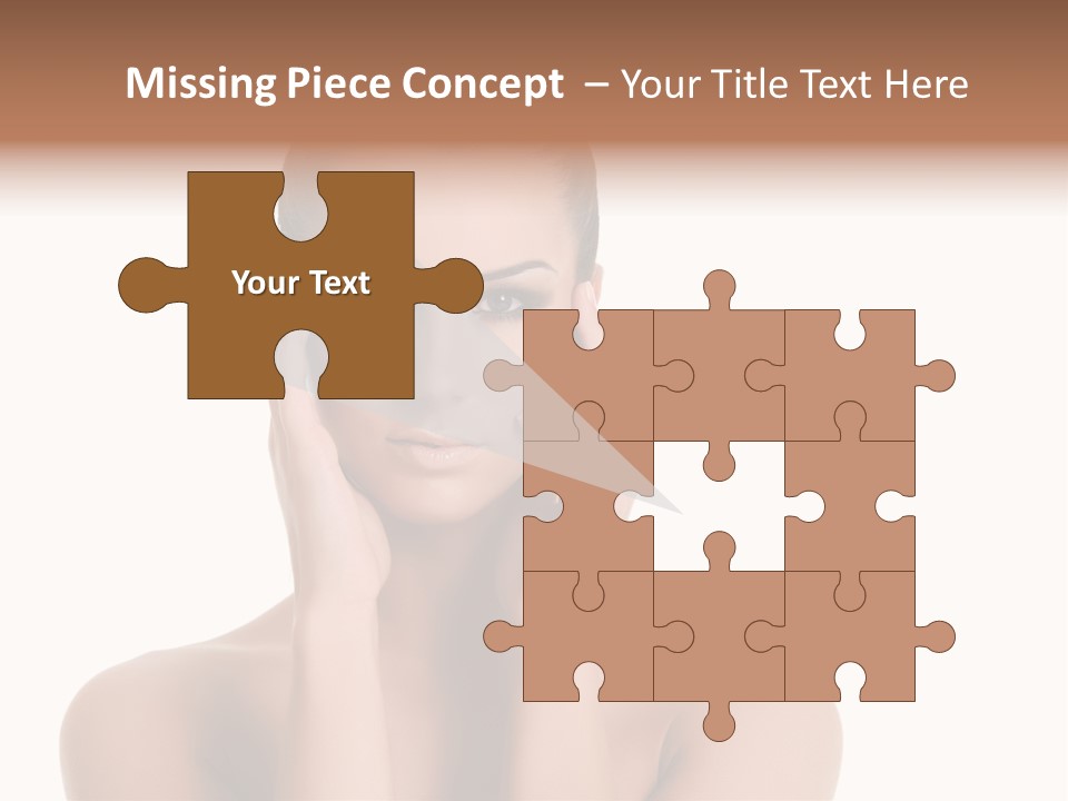 Woman Portrait Face PowerPoint Template