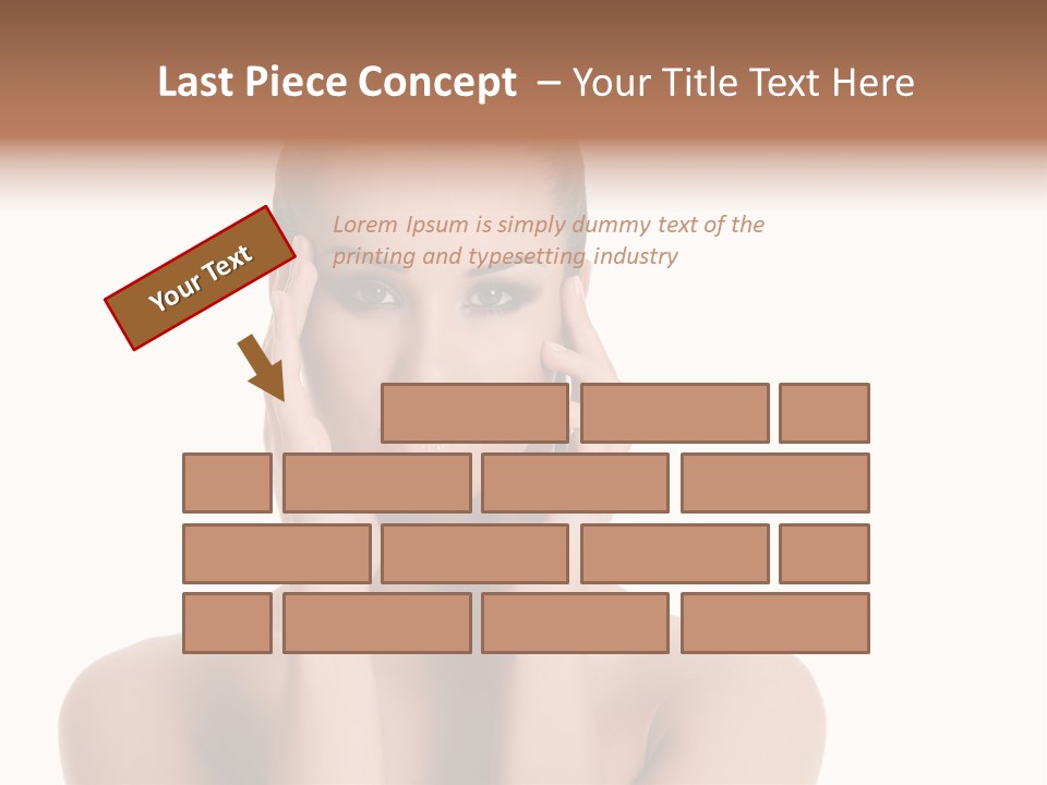 Woman Portrait Face PowerPoint Template