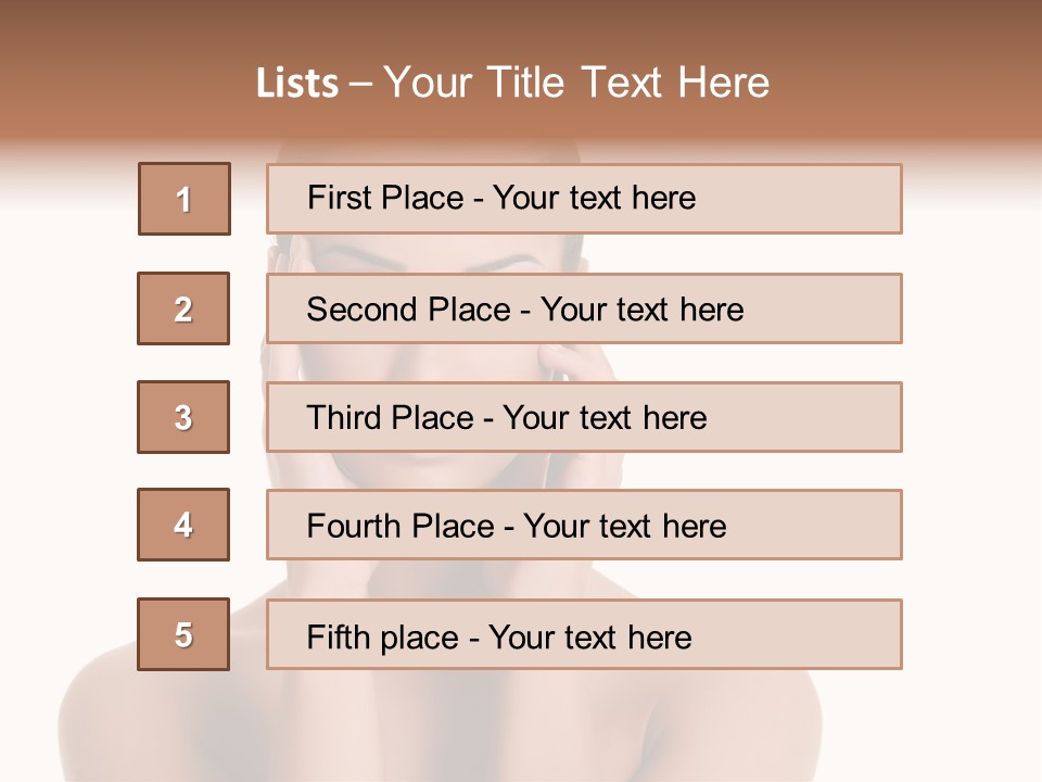 Woman Portrait Face PowerPoint Template