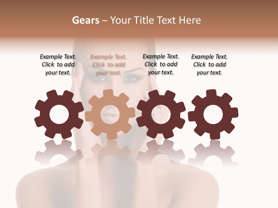 Woman Portrait Face PowerPoint Template