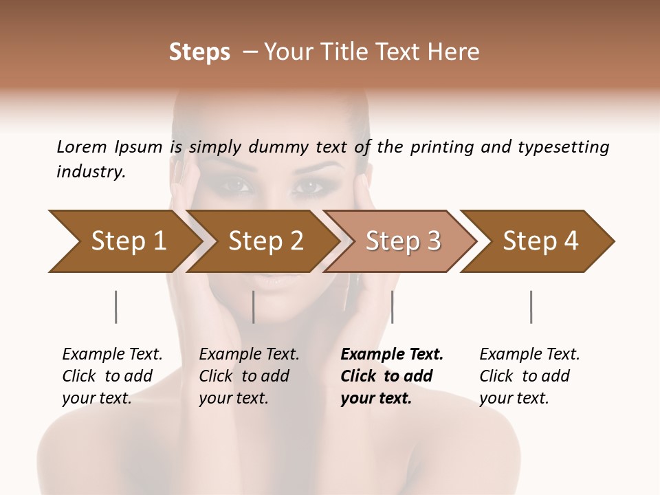 Woman Portrait Face PowerPoint Template