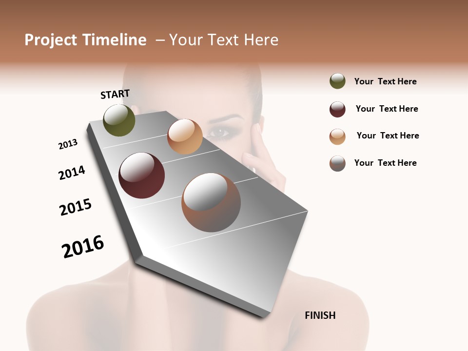 Woman Portrait Face PowerPoint Template