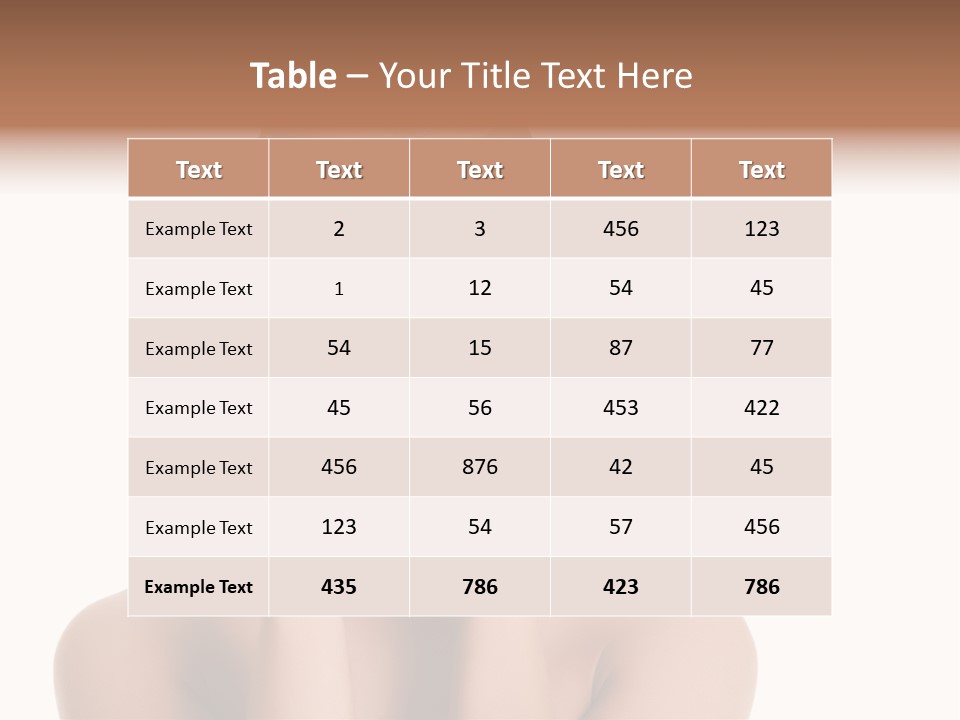 Woman Portrait Face PowerPoint Template