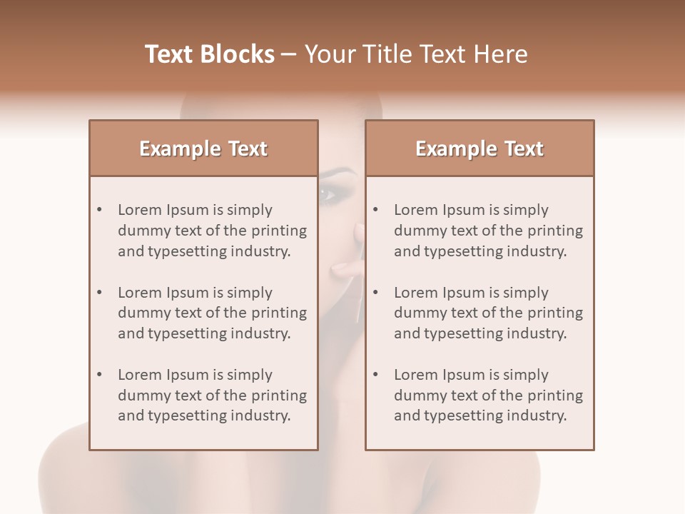Woman Portrait Face PowerPoint Template