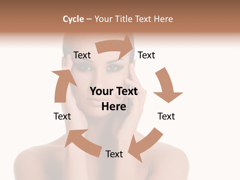 Woman Portrait Face PowerPoint Template