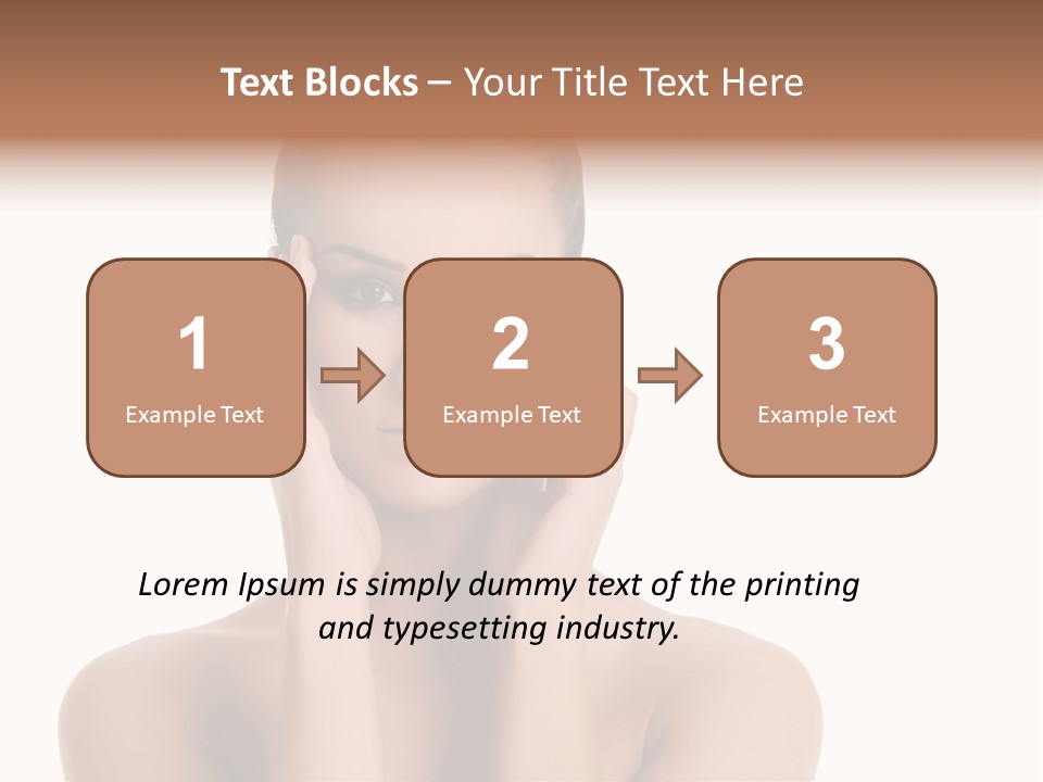 Woman Portrait Face PowerPoint Template