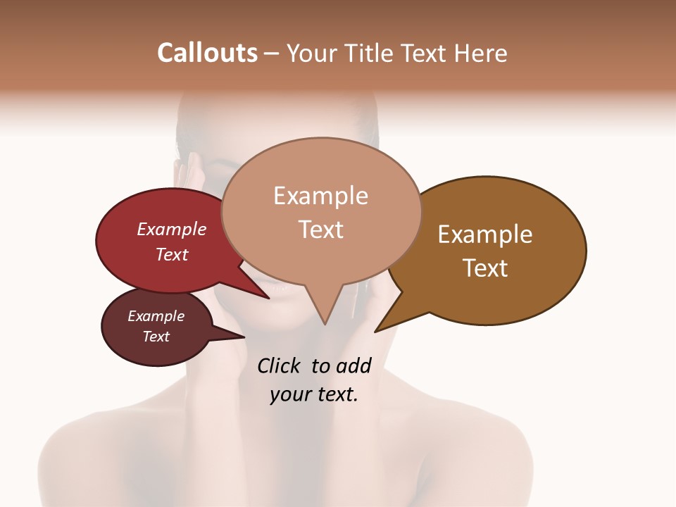 Woman Portrait Face PowerPoint Template