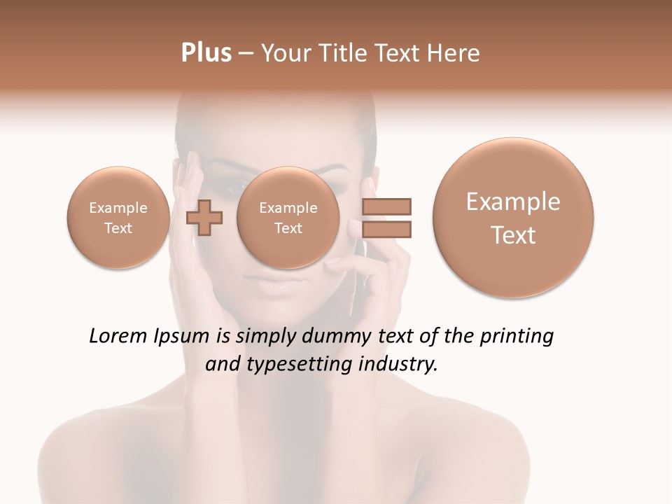 Woman Portrait Face PowerPoint Template
