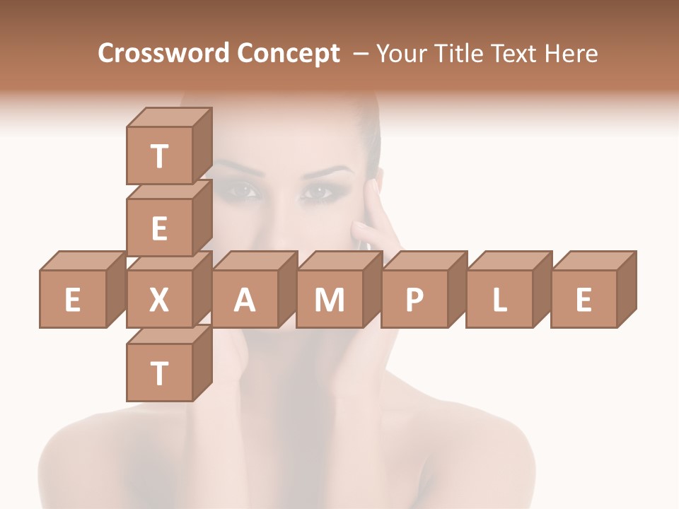 Woman Portrait Face PowerPoint Template