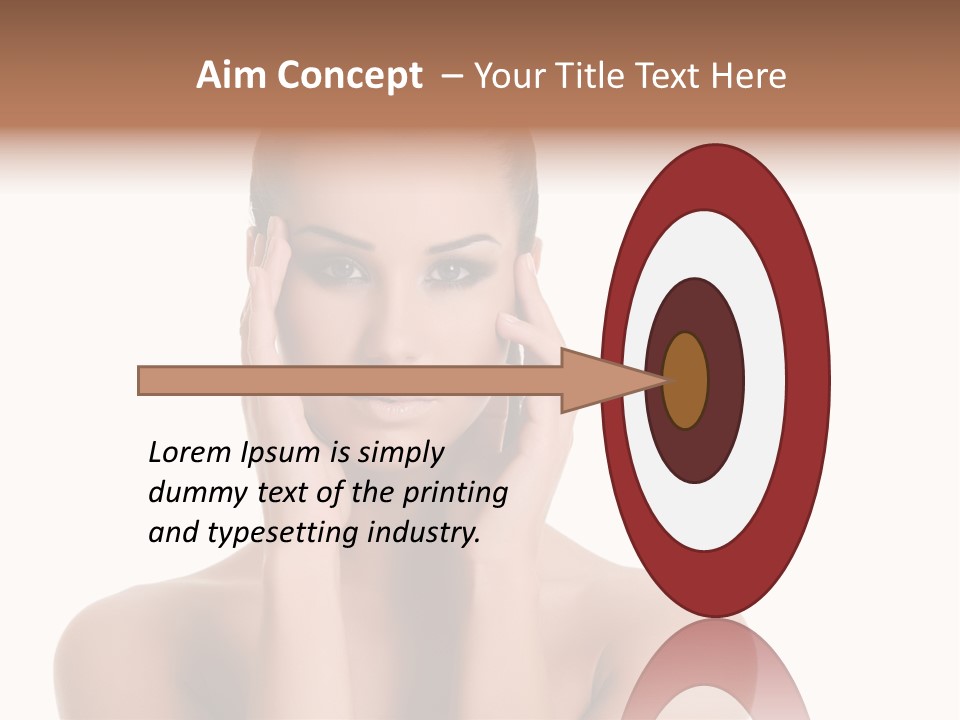 Woman Portrait Face PowerPoint Template